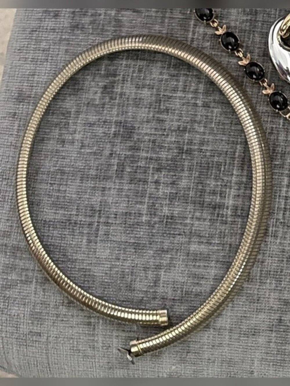 Two-Tone Omega Collar Necklace